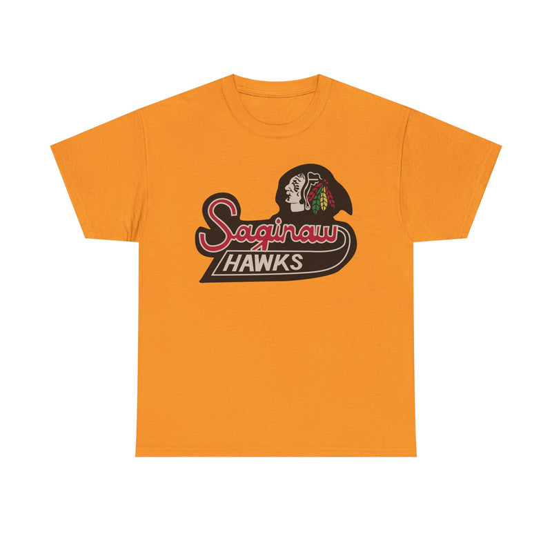 Load image into Gallery viewer, Saginaw Hawks Michigan Hockey 1987-1989 T-shirt