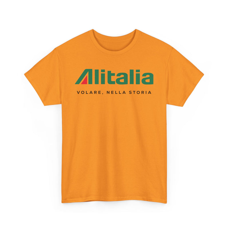 Load image into Gallery viewer, Alitalia Volare Nella Storia Vintage Italian Airline Logo Aviation T-shirt