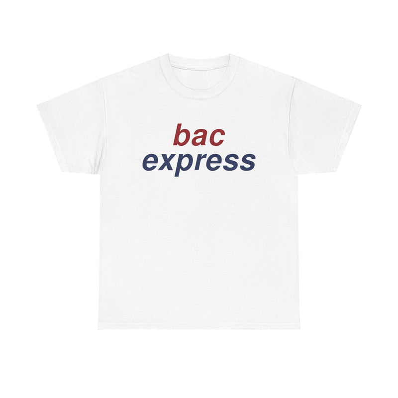 Load image into Gallery viewer, BAC Express Red Blue Two-Tone Aviation Commuter Airline Retro Logo T-shirt