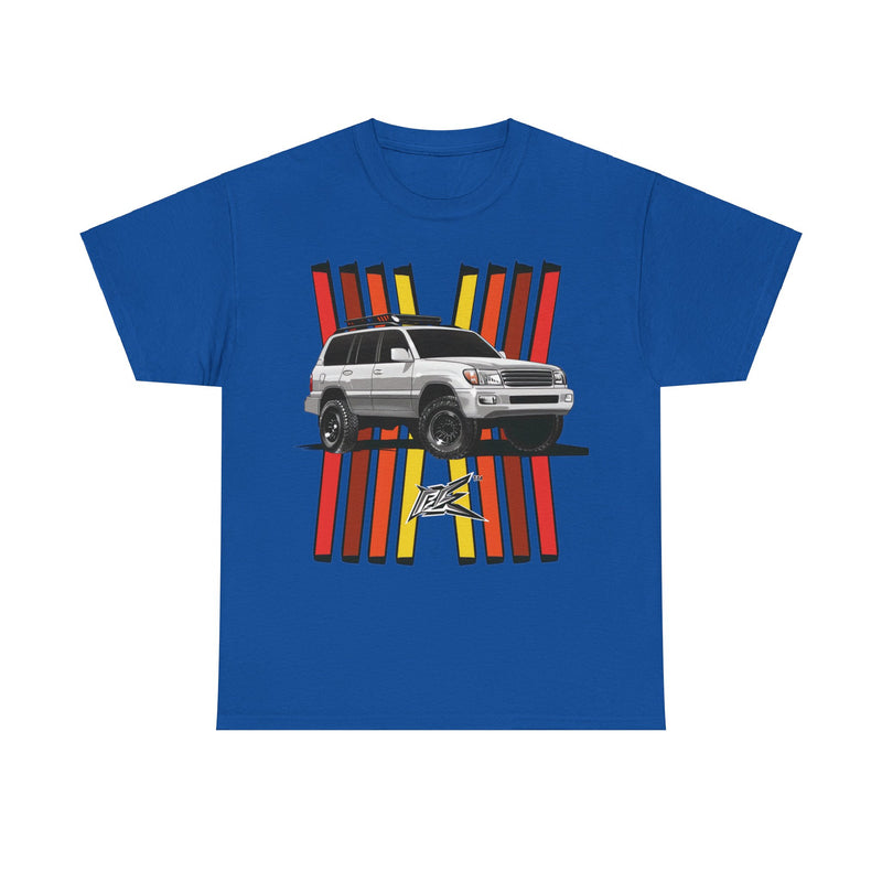 Load image into Gallery viewer, Toyota Land Cruiser LC100 Retro TRD Racing Banner Car T-shirt