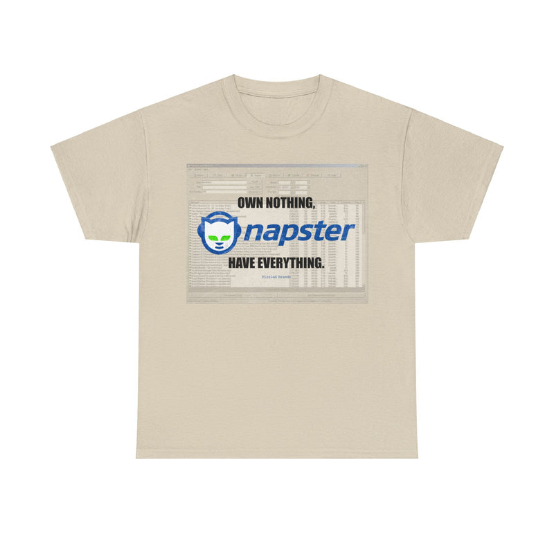 Load image into Gallery viewer, Napster Own Nothing Have Everything Nostalgic Logo T-shirt
