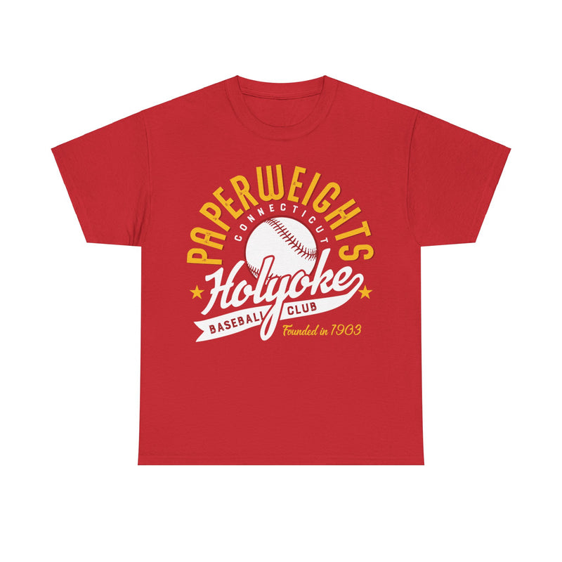 Load image into Gallery viewer, Holyoke Paperweights Est 1903 Connecticut Baseball T-shirt