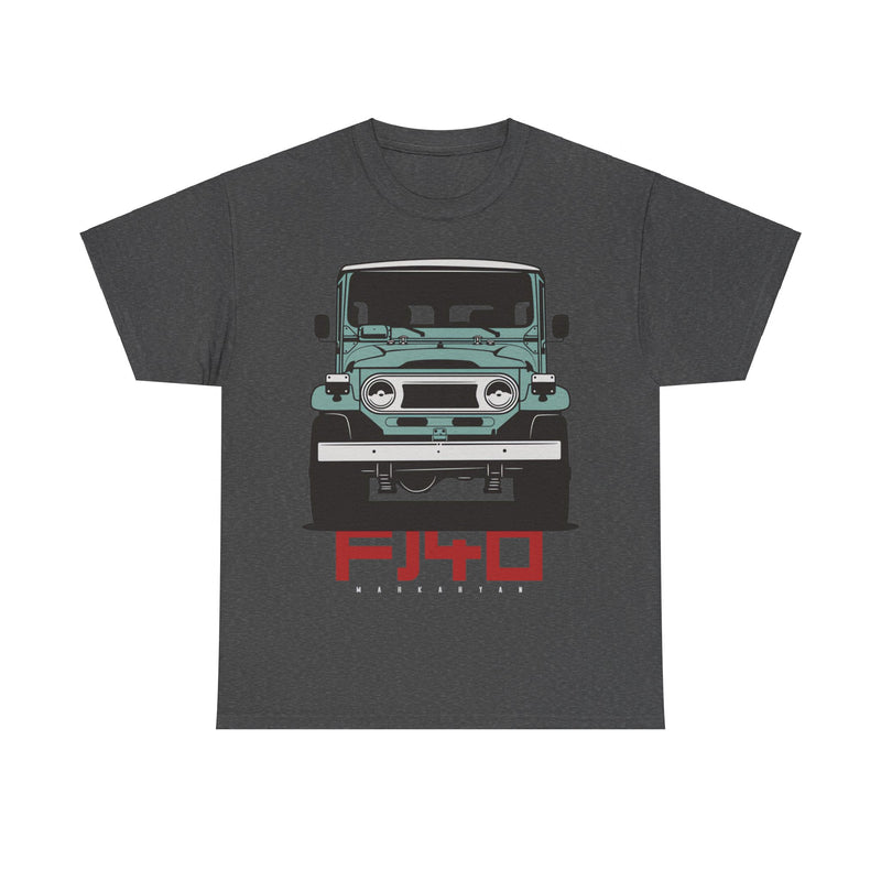 Load image into Gallery viewer, Toyota Land Cruiser FJ40 Green Car Double-sided T-shirt