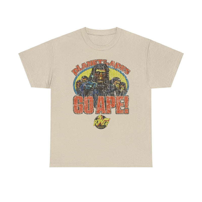 Load image into Gallery viewer, Planet of the Apes Go Ape Power Records Nostalgic T-shirt