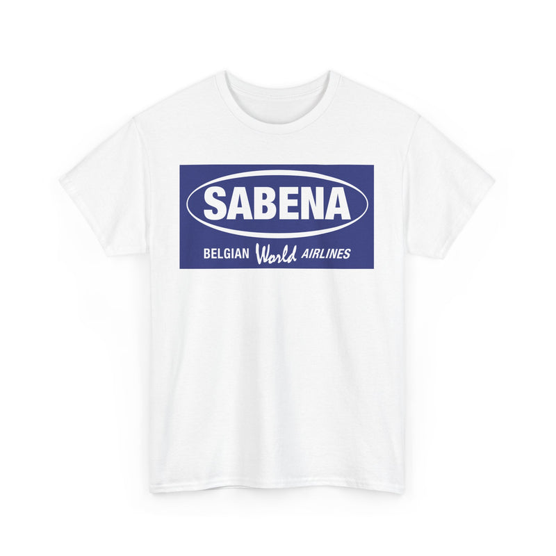 Load image into Gallery viewer, Sabena Belgian World Airlines Blue Oval Logo European Aviation T-shirt