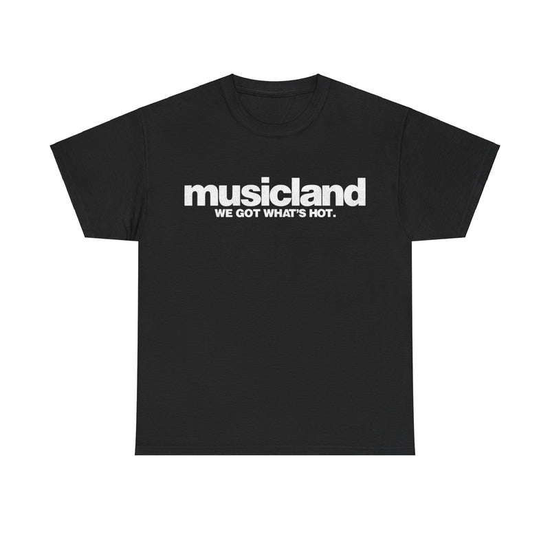 Load image into Gallery viewer, Musicland Record Retail Store We Got What's Hot Nostalgic T-shirt