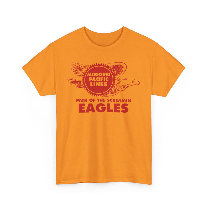 Load image into Gallery viewer, Missouri Pacific Lines Screaming Eagles Railroad Logo Vintage T-Shirt