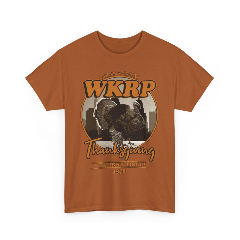 Load image into Gallery viewer, WKRP Radio Station Turkey Drop Cincinatti Ohio 1972 T-shirt
