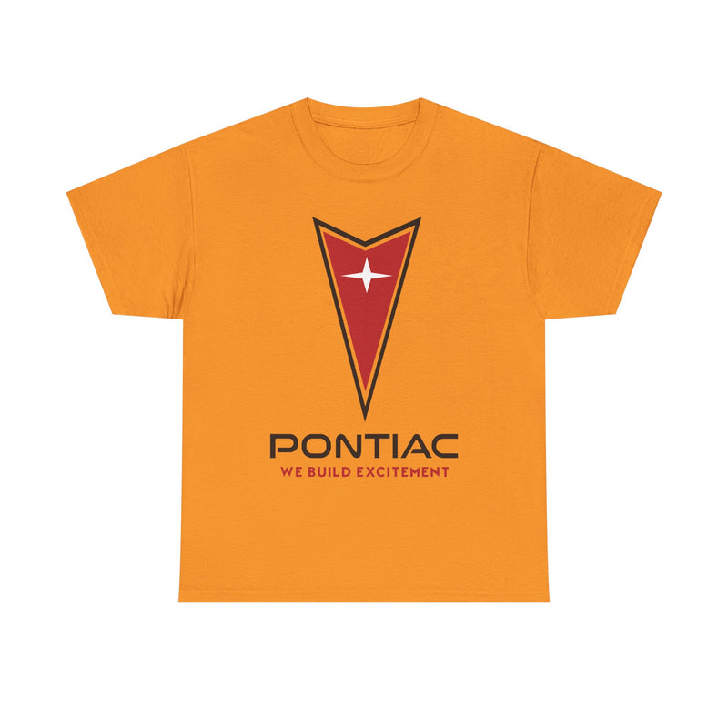Load image into Gallery viewer, Pontiac We Build Excitement Red Arrow Star Logo Classic T-shirt