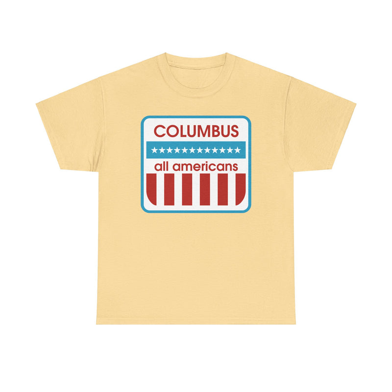 Load image into Gallery viewer, Columbus All-Americans Ohio American Professional Slo-Pitch League 1977 T-shirt
