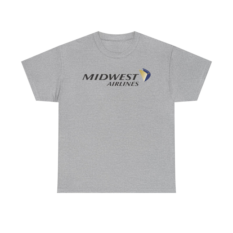 Load image into Gallery viewer, Midwest Airlines Classic Black Yellow Logo Aviation History Collectible T-shirt