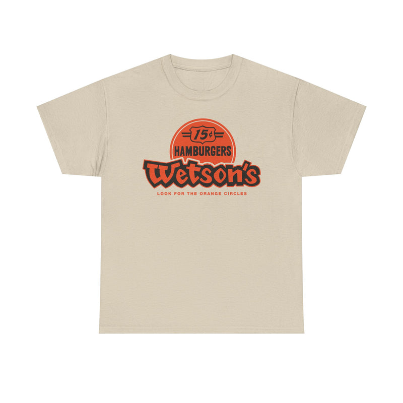 Load image into Gallery viewer, Wetson's 15¢ Hamburgers Orange Circles Vintage Logo Chain Restaurant T-Shirt
