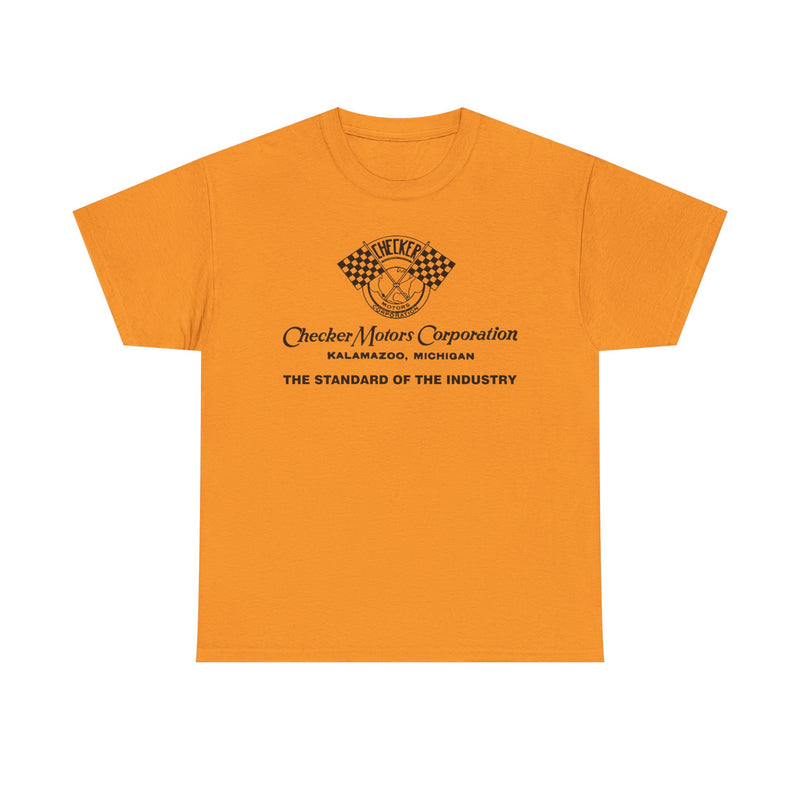 Load image into Gallery viewer, Vintage Checker Motors Kalamazoo Michigan Standard of Industry T-shirt