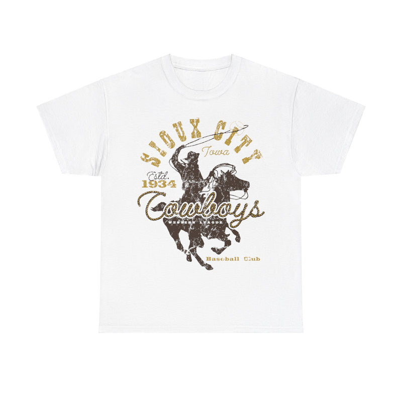 Load image into Gallery viewer, Sioux City Cowboys Est 1934 Iowa Baseball T-shirt