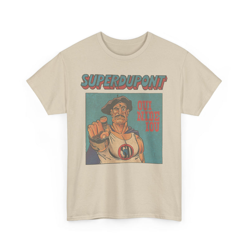 Load image into Gallery viewer, Superdupont 1972 France Superhero Comic Strip T-shirt