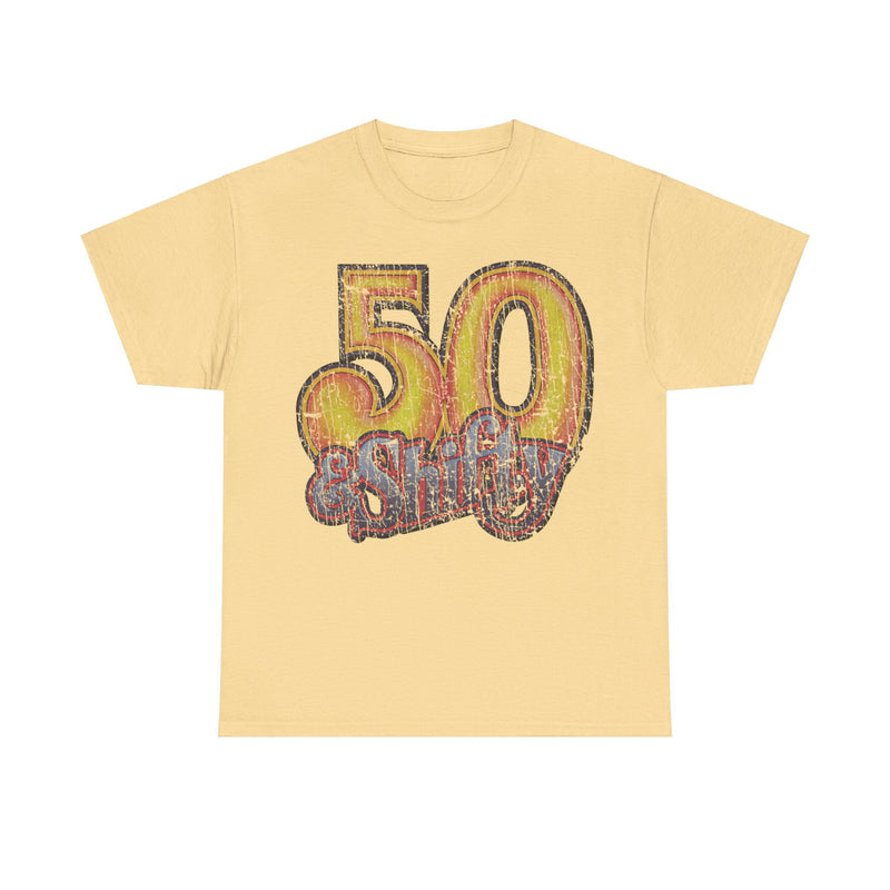 Load image into Gallery viewer, 50 and Shifty 1976 Nostalgic Retro T-shirt