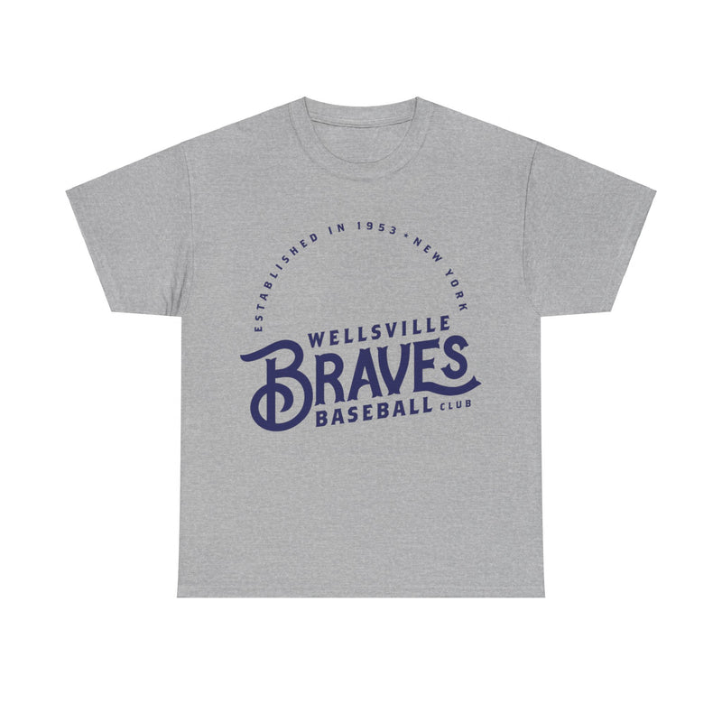 Load image into Gallery viewer, Wellsville Braves Est 1953 New York Baseball T-shirt