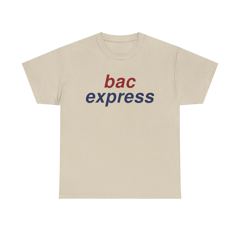 Load image into Gallery viewer, BAC Express Red Blue Two-Tone Aviation Commuter Airline Retro Logo T-shirt