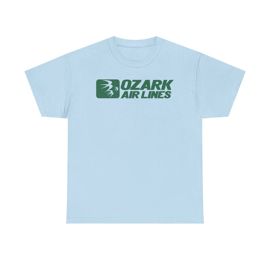 Ozark Airlines Green Logo Regional Aviation Collectible Nostalgia T-shirt