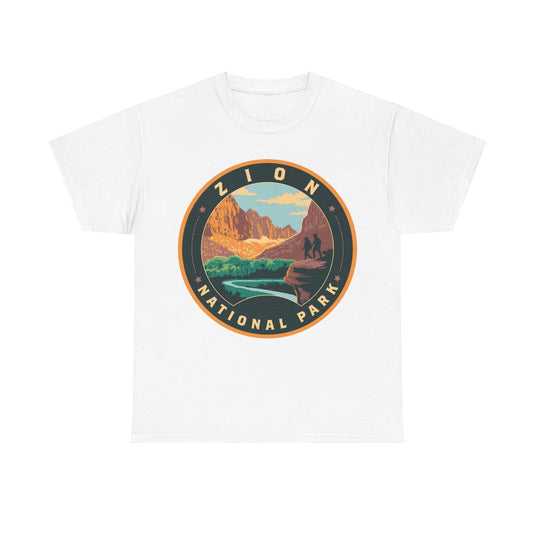 Zion National Park Utah Round Logo T-shirt