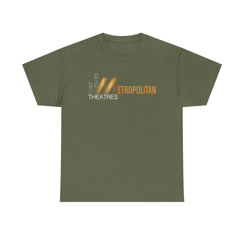 Load image into Gallery viewer, Metropolitan Theaters Film Strip Logo T-Shirt Movie Cinema Tee