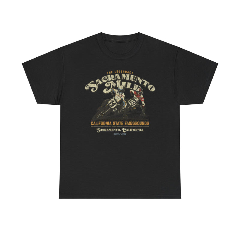 Load image into Gallery viewer, The Legendary Sacramento Mile 1959 California Motorcycle Racing T-shirt