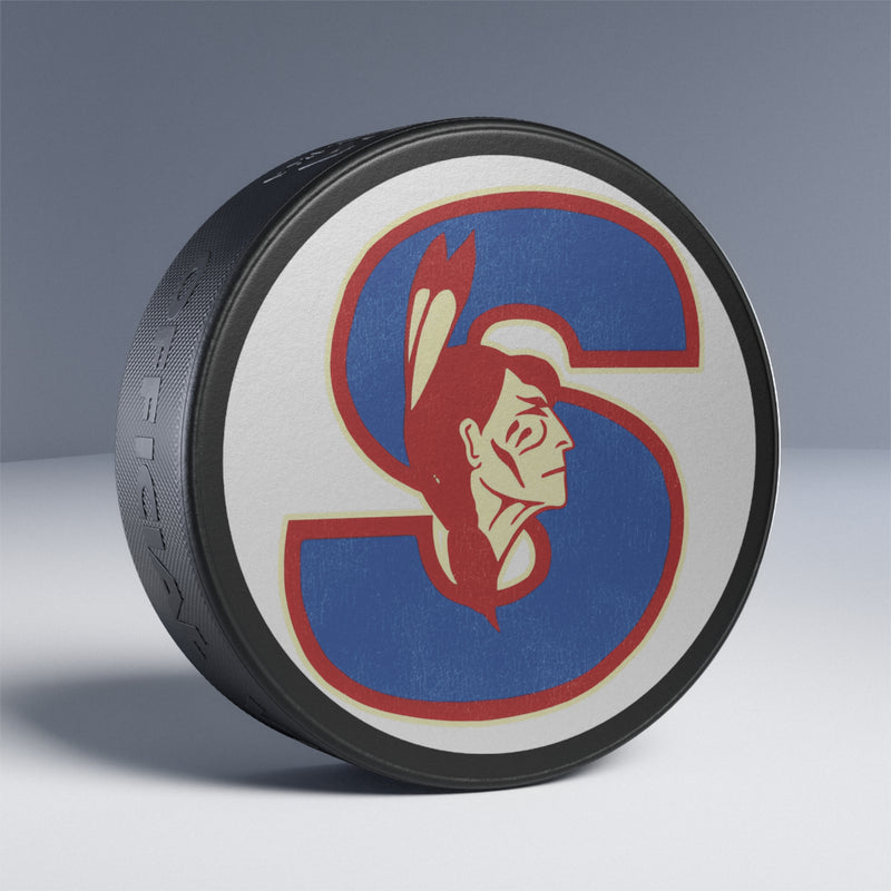 Load image into Gallery viewer, Springfield Indians Nostalgic Hockey Puck