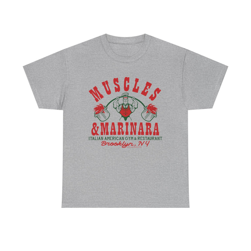 Load image into Gallery viewer, Muscles Marinara New York Italian American Gym Restaurant T-shirt