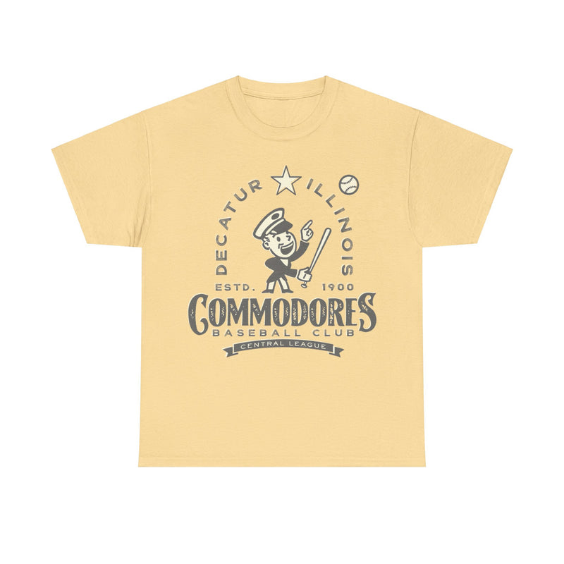 Load image into Gallery viewer, Decatur Illinois Commodores Central League Baseball T-shirt
