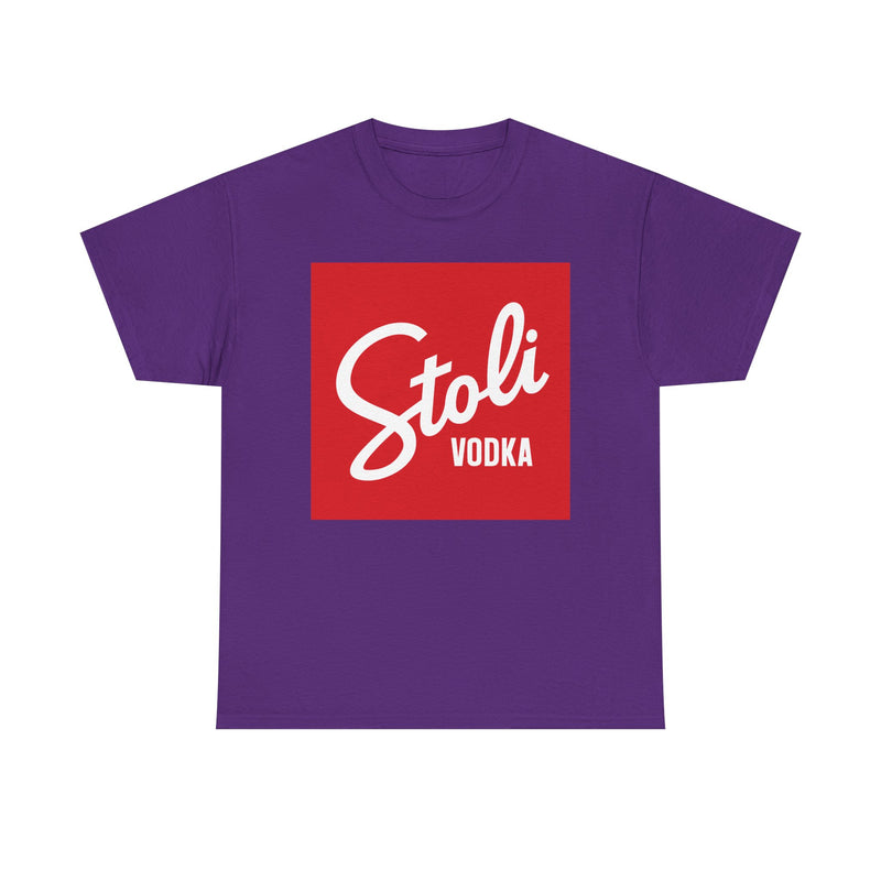 Load image into Gallery viewer, Stoli Vodka T-Shirt - Spirits Beverage Industry Bankrupt Logo Tee