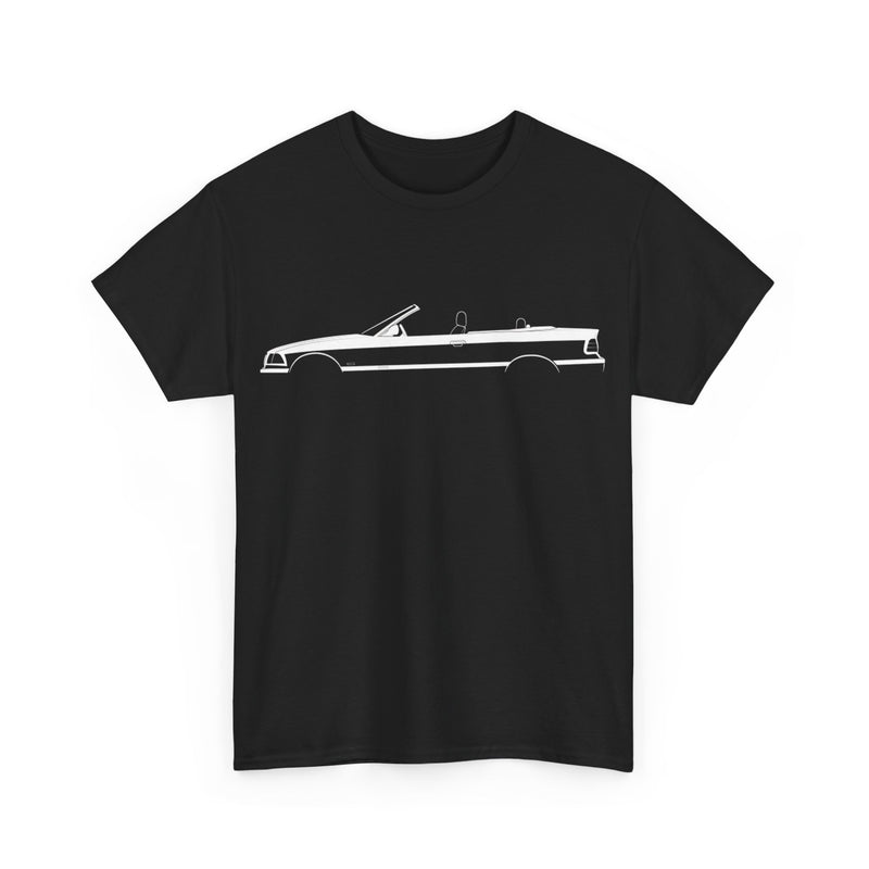 Load image into Gallery viewer, BMW M3 Cabrio E36 Silhouette Car T-shirt