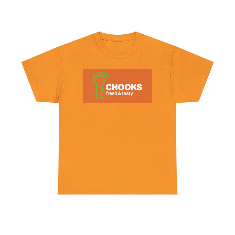 Load image into Gallery viewer, Chooks Fresh & Tasty Vintage Food Chain Restaurant Logo T-Shirt