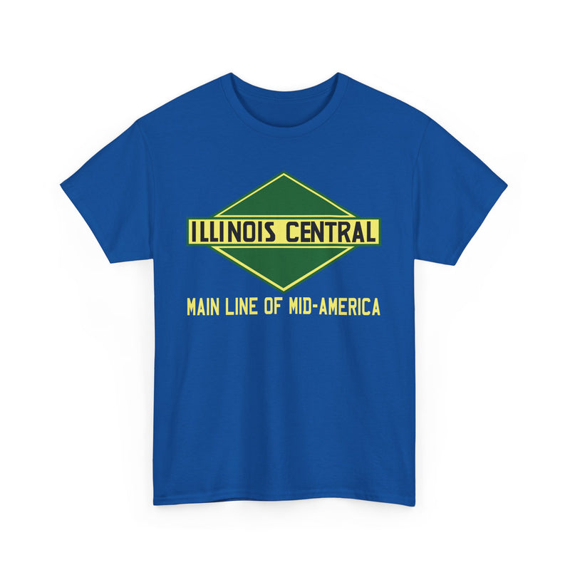 Load image into Gallery viewer, Illinois Central Main Line Mid-America Railroad Green Logo Train T-Shirt