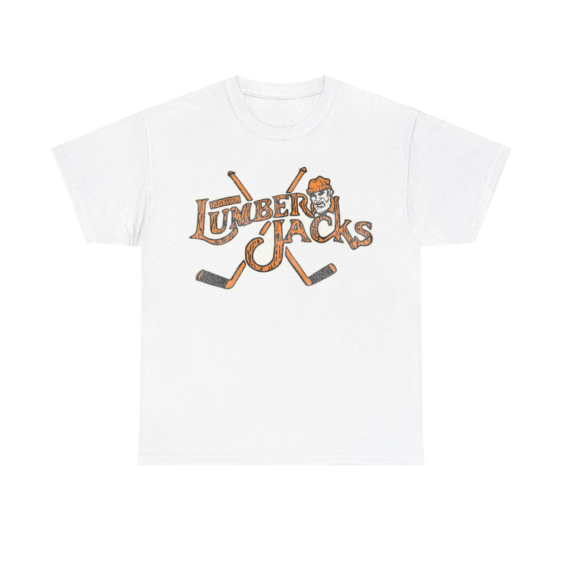 Load image into Gallery viewer, Muskegon Lumberjacks Logo Michigan Hockey Team T-shirt