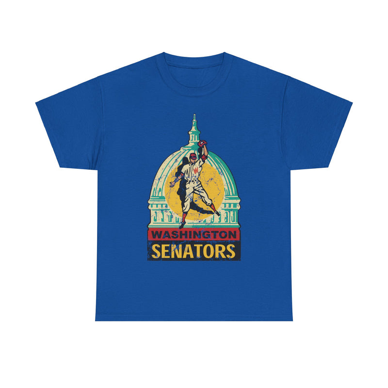 Load image into Gallery viewer, Washington DC Senators Capital Logo Baseball T-shirt