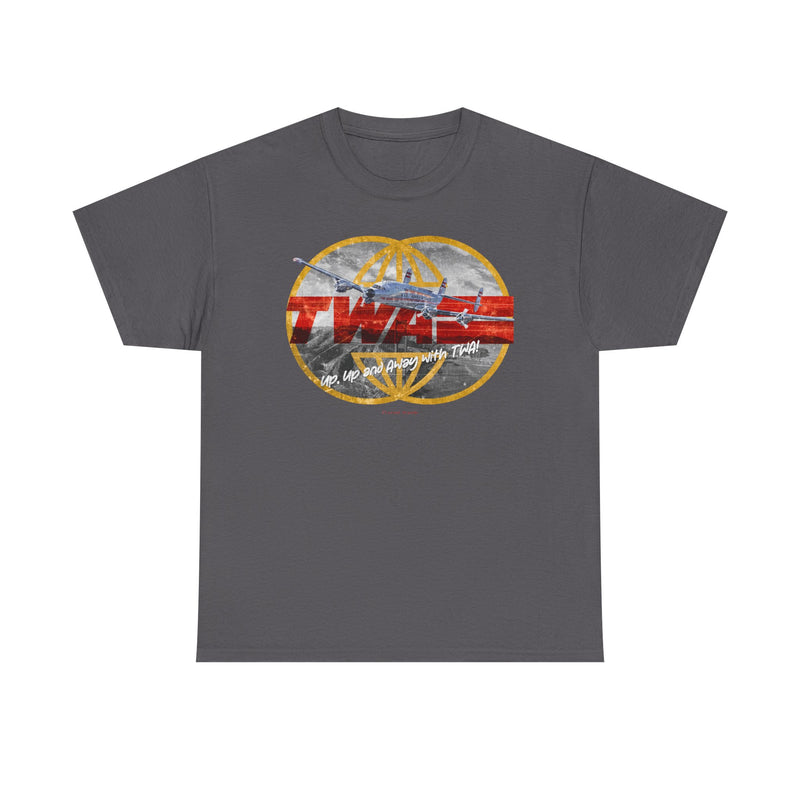 Load image into Gallery viewer, TWA Transworld Airline Up Up and Away Nostalgic Retro Logo T-shirt
