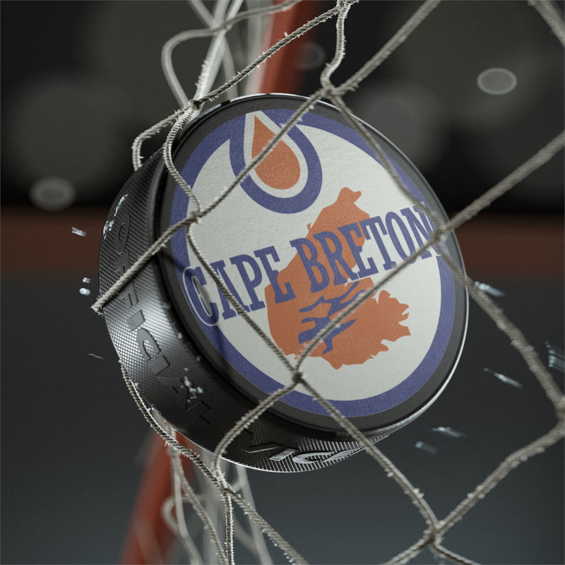 Load image into Gallery viewer, Cape Breton Oilers Nostalgic Logo Hockey Puck