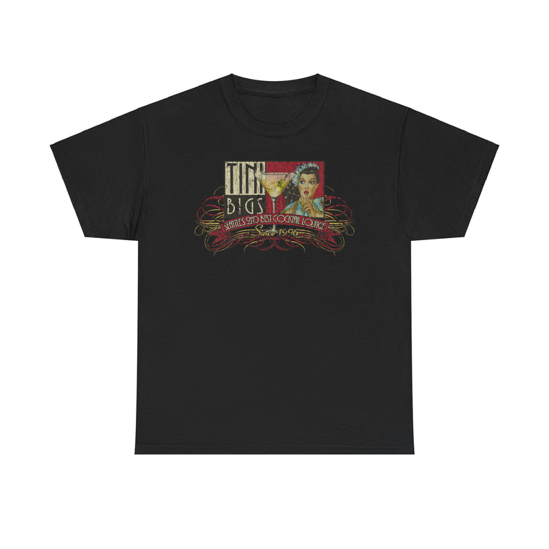 Load image into Gallery viewer, Tini Bigs Lounge 1996 Seattle Washington Cocktail Lounge Bar T-shirt