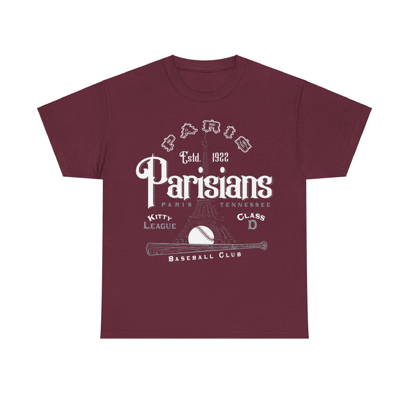 Load image into Gallery viewer, Paris Parisians Est 1922 Tennessee Baseball T-shirt