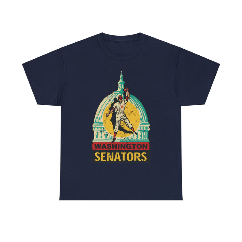 Load image into Gallery viewer, Washington DC Senators Capital Logo Baseball T-shirt