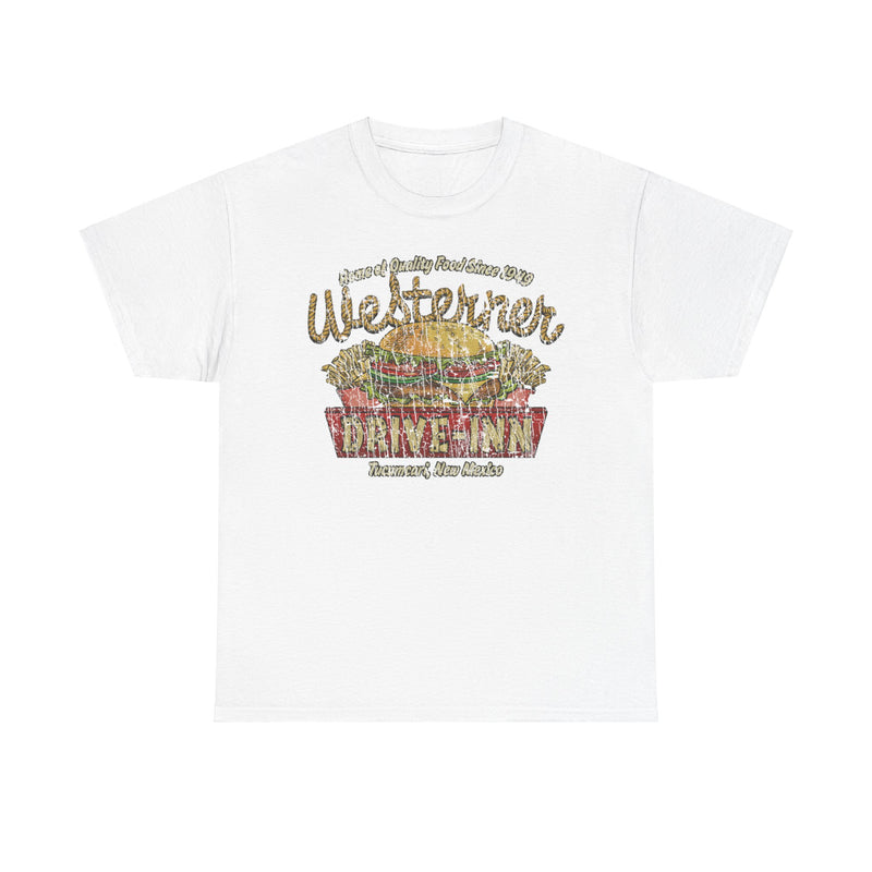 Load image into Gallery viewer, Westerner Drive-Inn 1949 Tucumcari New Mexico Diner Fast Food Restaurant T-shirt