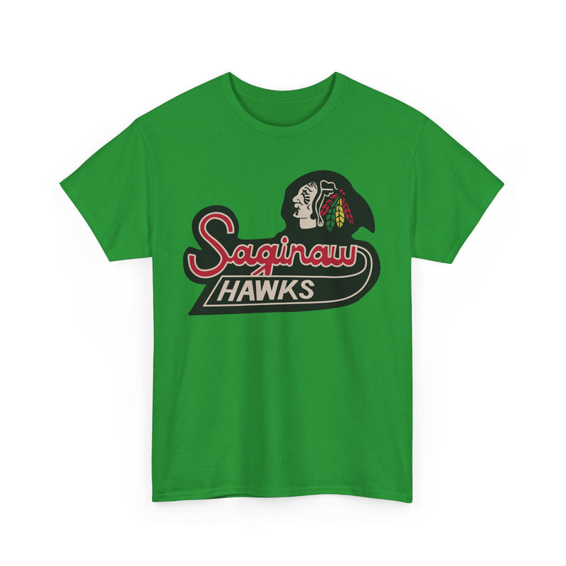 Load image into Gallery viewer, Saginaw Hawks Michigan Hockey 1987-1989 T-shirt