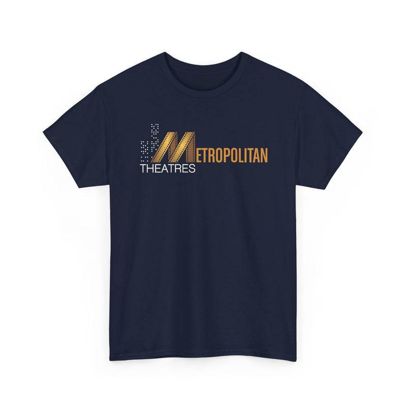 Load image into Gallery viewer, Metropolitan Theaters Film Strip Logo T-Shirt Movie Cinema Tee