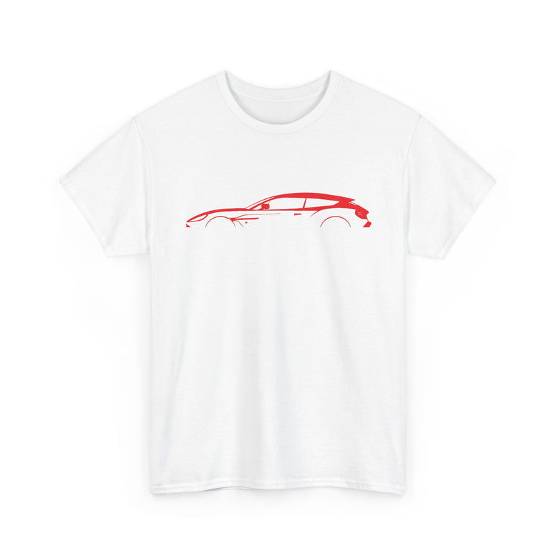 Load image into Gallery viewer, Aston Martin Vanquish Zagato Shooting Brake Silhouette Red Car T-shirt