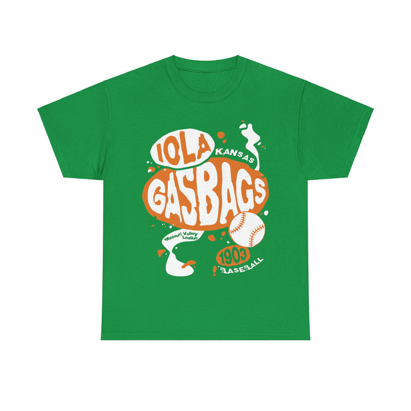 Load image into Gallery viewer, Iola Gasbags Est 1903 Kansas Baseball T-shirt