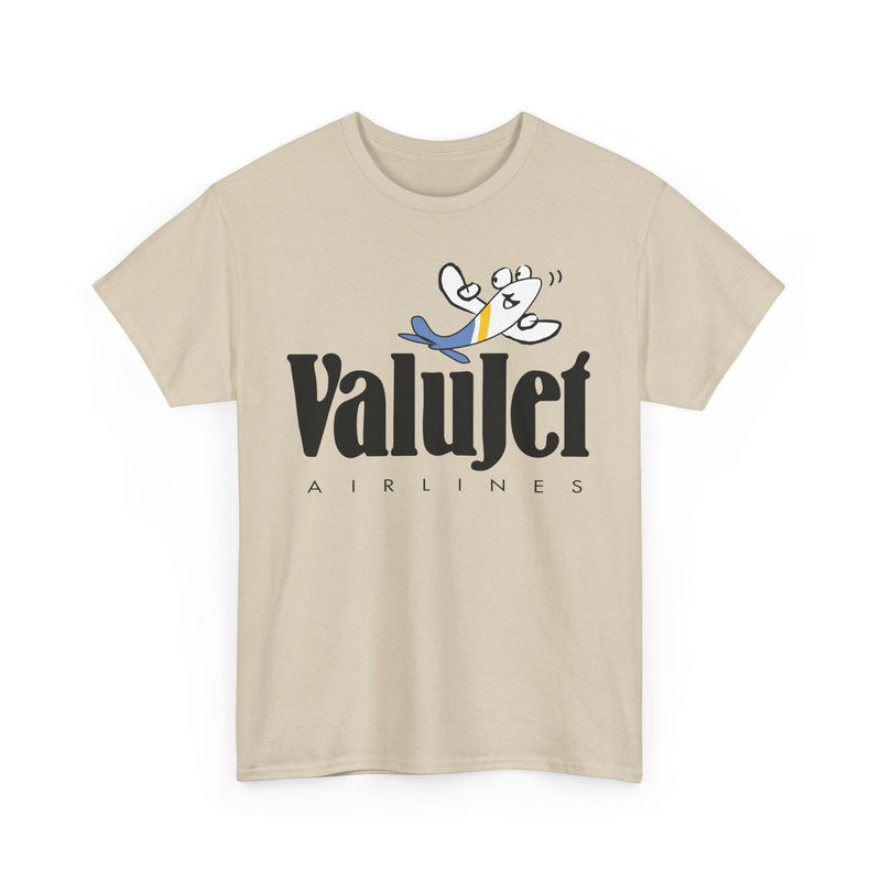 Load image into Gallery viewer, ValuJet Airlines Cartoon Plane Character Vintage Florida Carrier T-shirt