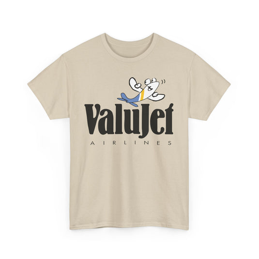 ValuJet Airlines Cartoon Plane Character Vintage Florida Carrier T-shirt