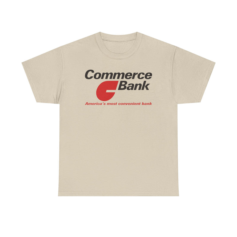 Load image into Gallery viewer, Commerce Bank America's Most Convenient Banking Logo New Jersey T-Shirt