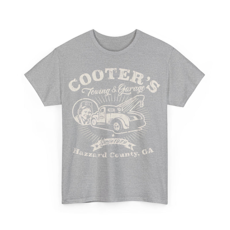 Load image into Gallery viewer, Cooters Towing Garage Dukes of Hazzard TV Show County T-shirt
