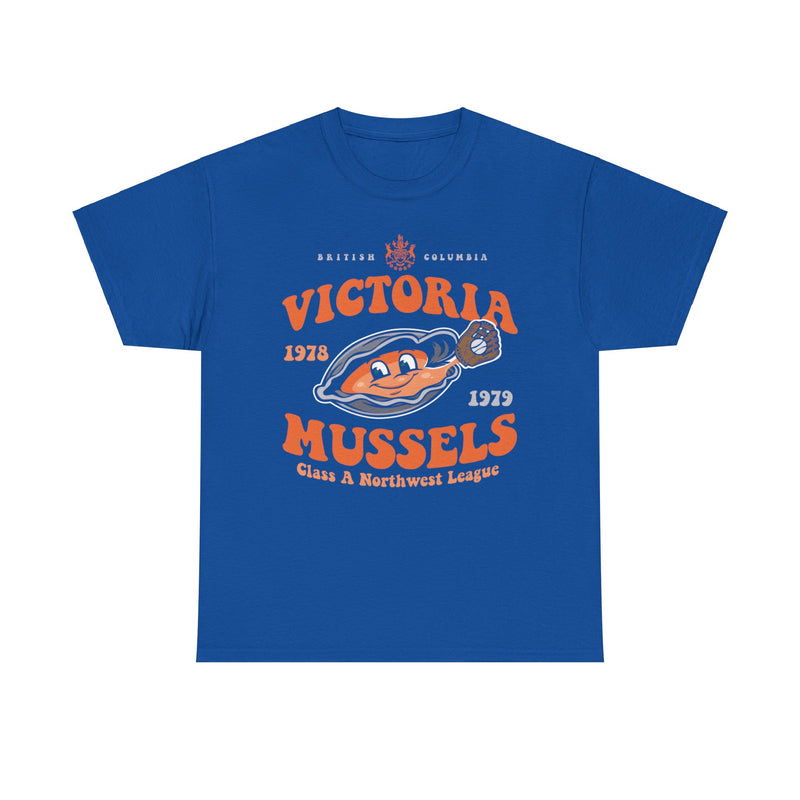 Load image into Gallery viewer, Victoria Mussels Est 1978 British Columbia Baseball T-shirt